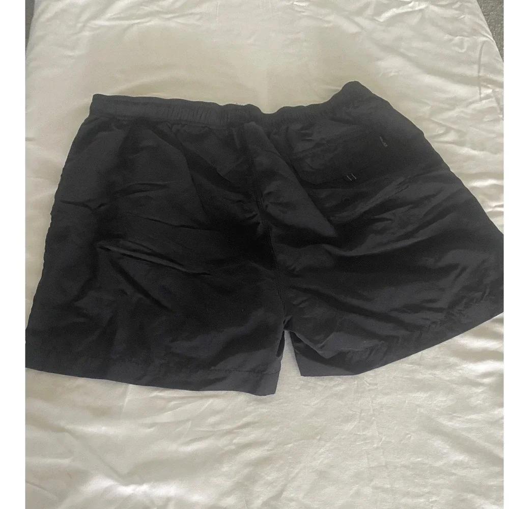 Tommy Bahama Relax Mens Black Swim Trunks Marlin Logo Mesh Lined Shorts Large
